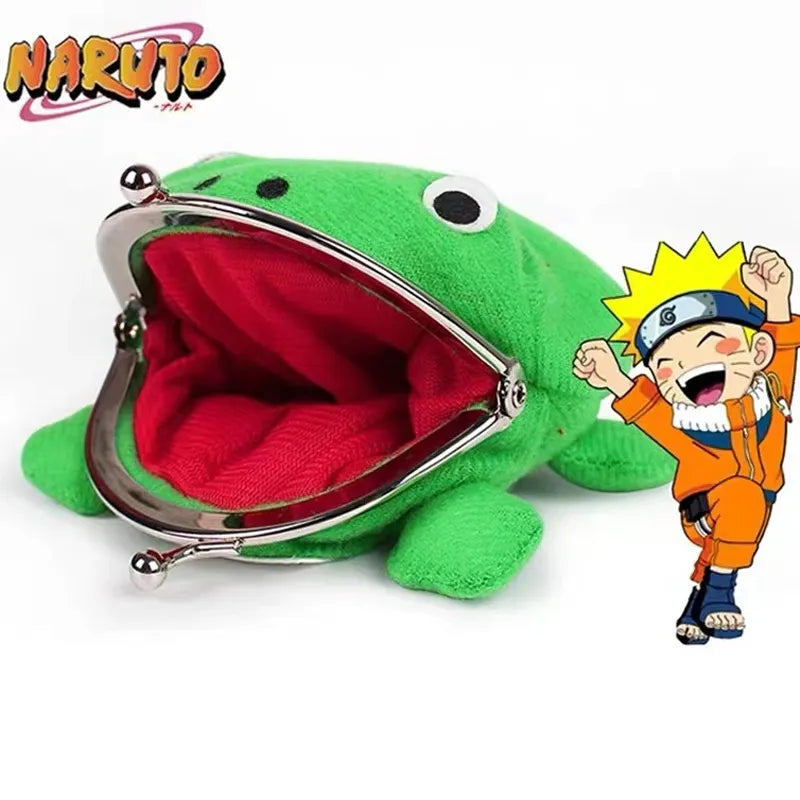 Cute Anime Frog Coin Purse Keychain