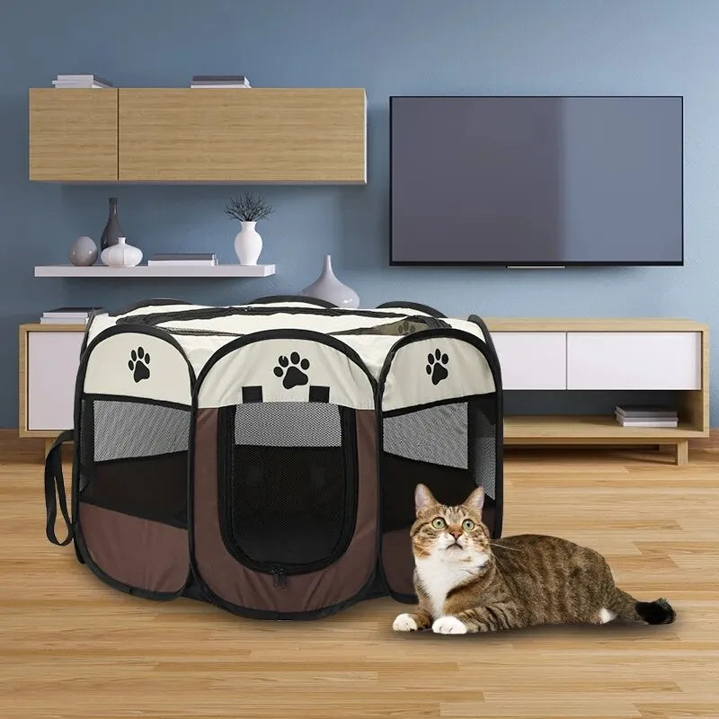 Portable Octagonal Pet Tent Kennel