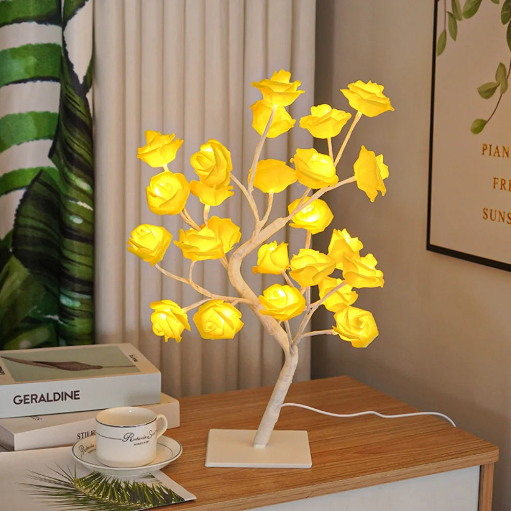 LED Rose Lamp - Tabletop Decor for Special Occasions